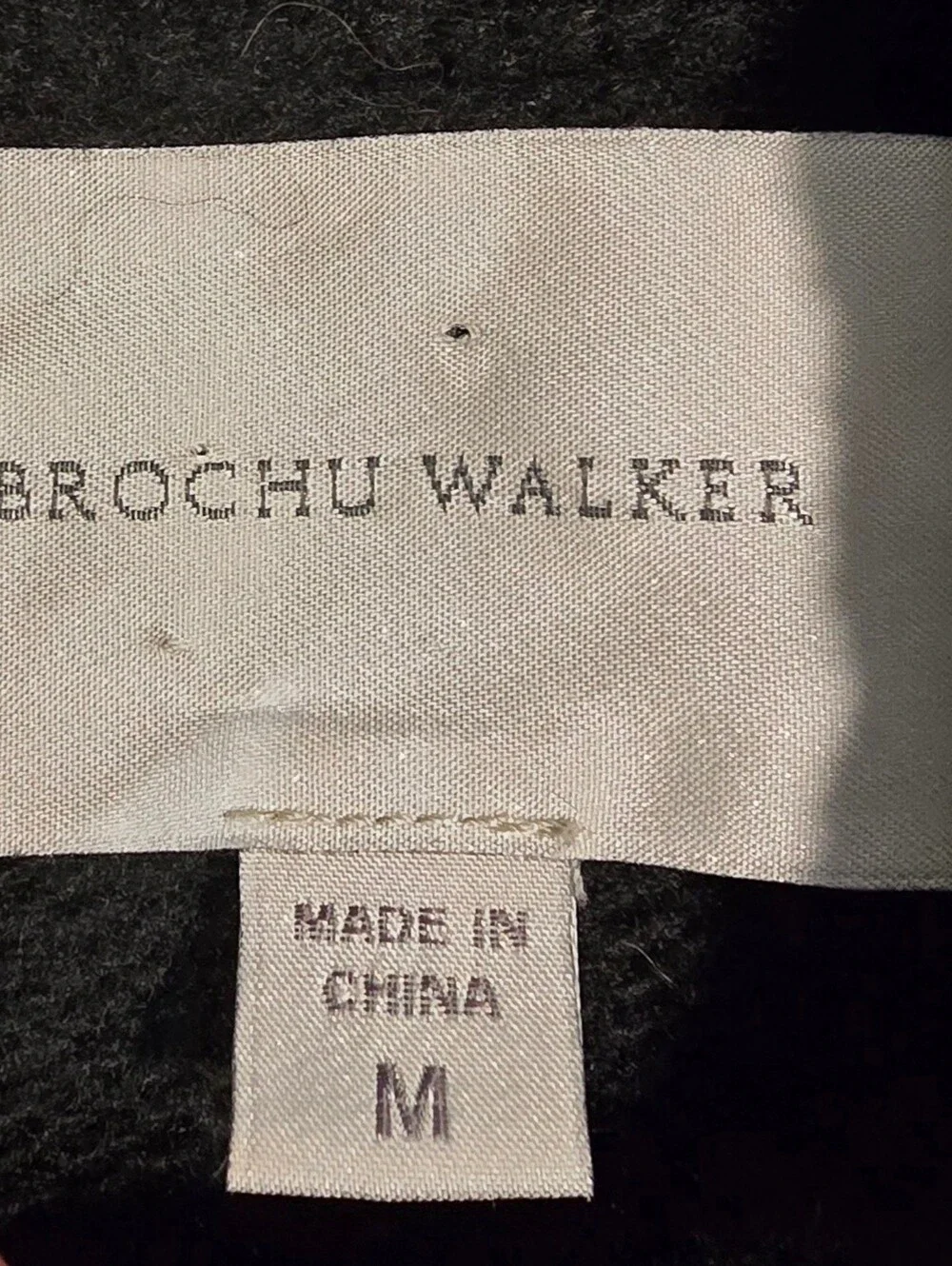 Brochu Walker Wool Cashmere Blended Black Sweater Size Medium - Picture 2 of 6